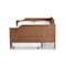 Baxton Studio Alya Classic Farmhouse Walnut Brown Finished Wood Full Size Daybed with Roll-Out Trundle Bed 182-11173-10833-Zoro - alternate 7
